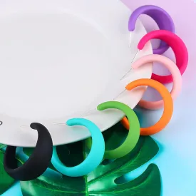 12 Pairs Colorful Hoop Earrings, Hoop Earrings for Women Multipack, Trendy Acrylic Earrings for Women Girl