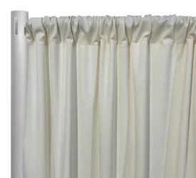 5pcs - Scuba (Wrinkle-Free) Drapery Panel 8' Tall x 58" wide - Ivory