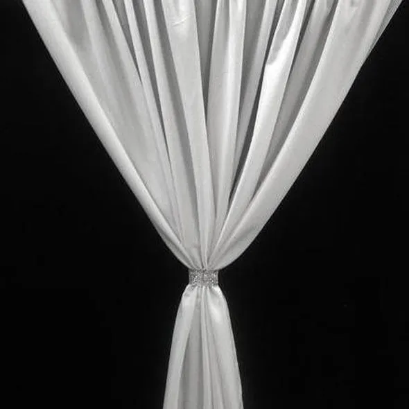 5pcs - Scuba (Wrinkle-Free) Drapery Panel 8' Tall x 58" wide - Ivory