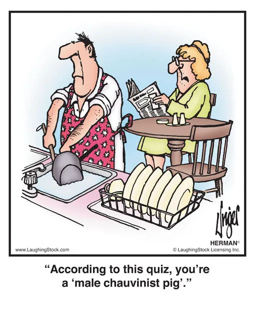 According to this quiz, you’re a ‘male chauvinist pig’.