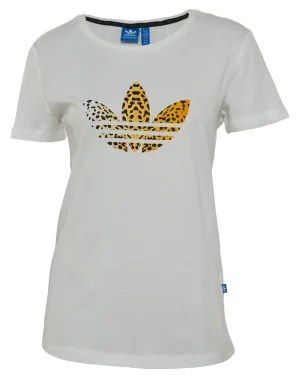 Adidas Leopard Trefoil Tee Womens Style : M30292