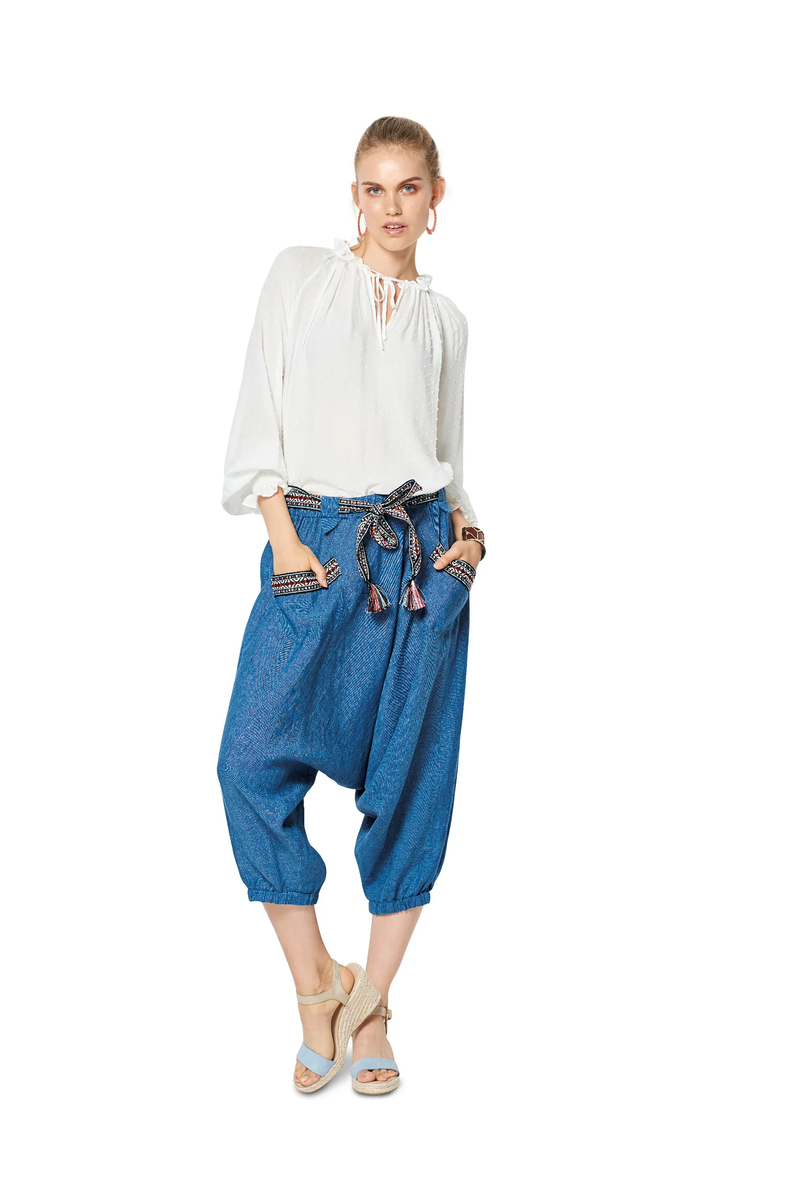 BD6316 Harem pants sewing pattern