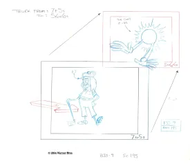 Beetlejuice The Animated Series Original Production Drawing: Beetlejuice