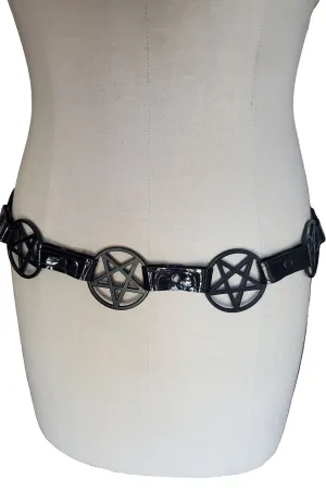 Black Pentagram Belt