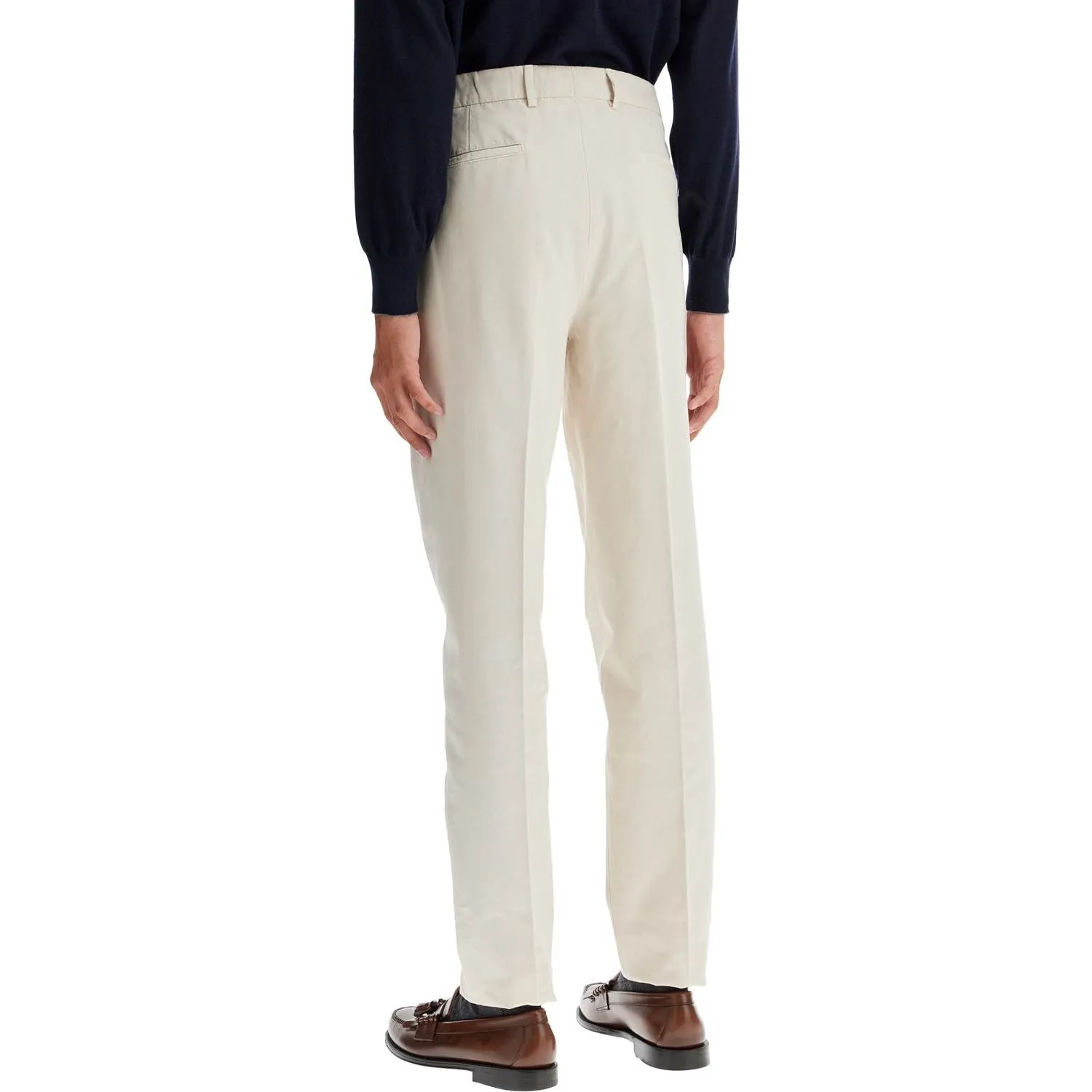 Brunello Cucinelli leisure fit gabardine trousers