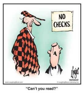 Can’t you read?