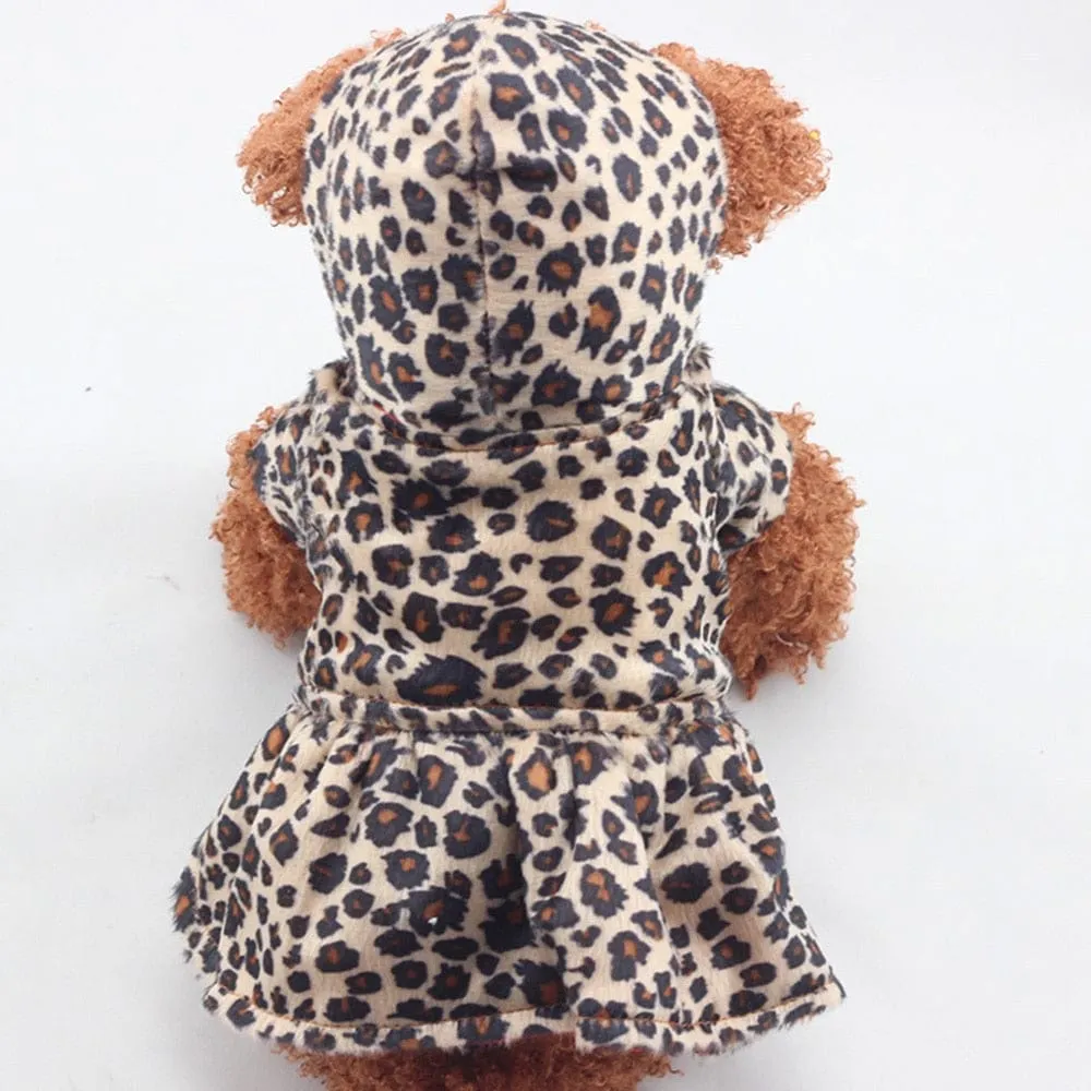 Chic DIVA Dog Reversible Faux Leopard Pet Coat