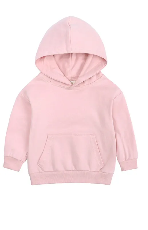 Children's Thickened Brushed Warm Long-Sleeved Trousers Hooded Sweatshirt Set
