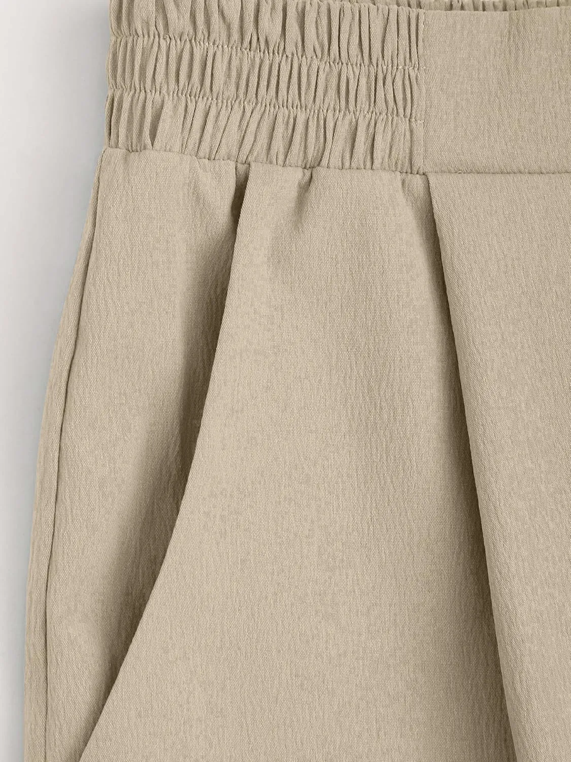 CIDER High Waist Solid Pleated Wide Leg Trousers