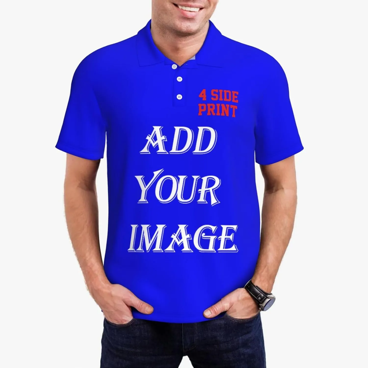 Custom Shirts for Men Customized Polo Shirts with Logo Text Photo Design Your own Valentine's Day Gift