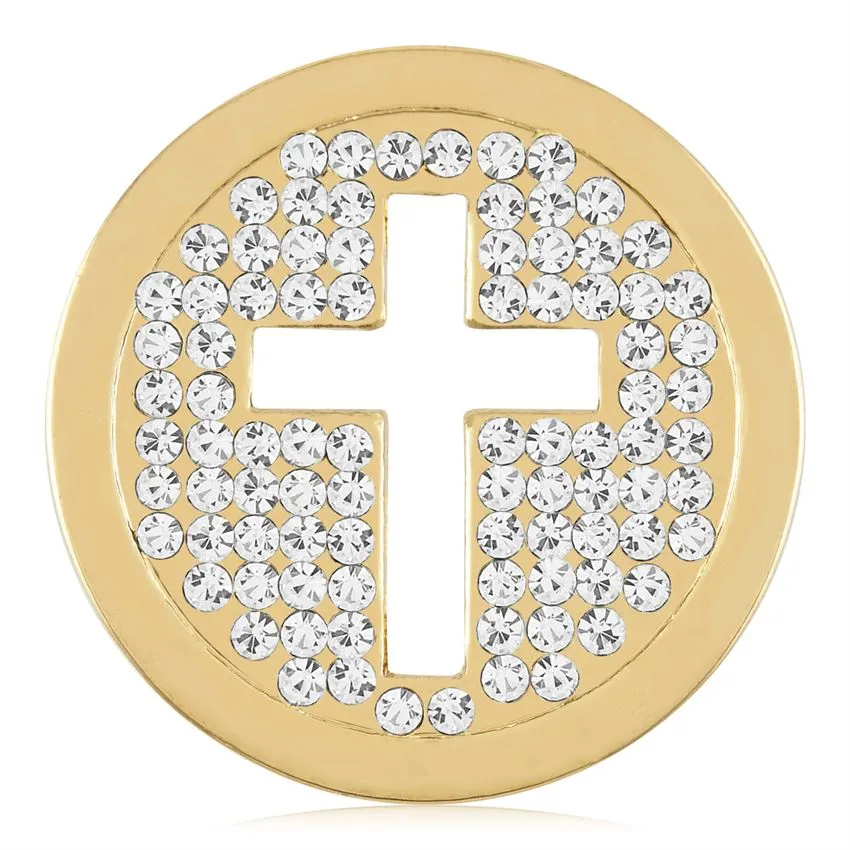 Gold Hollow Cross - Final Sale