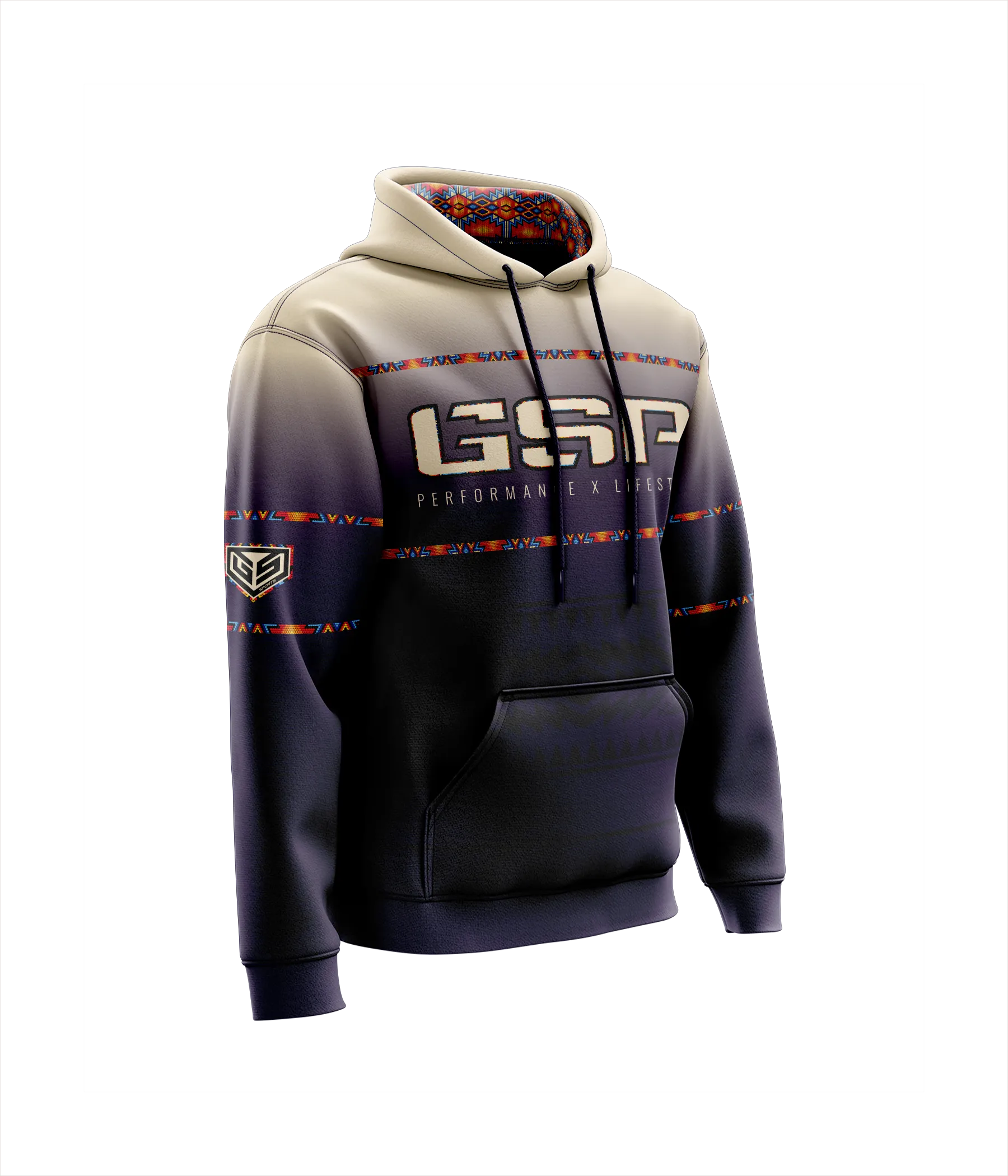 GS Sports Native Fleece Hoodie (stock)