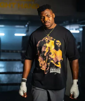 Francis Ngannou Graphic Print Tee in Black - GS Edition