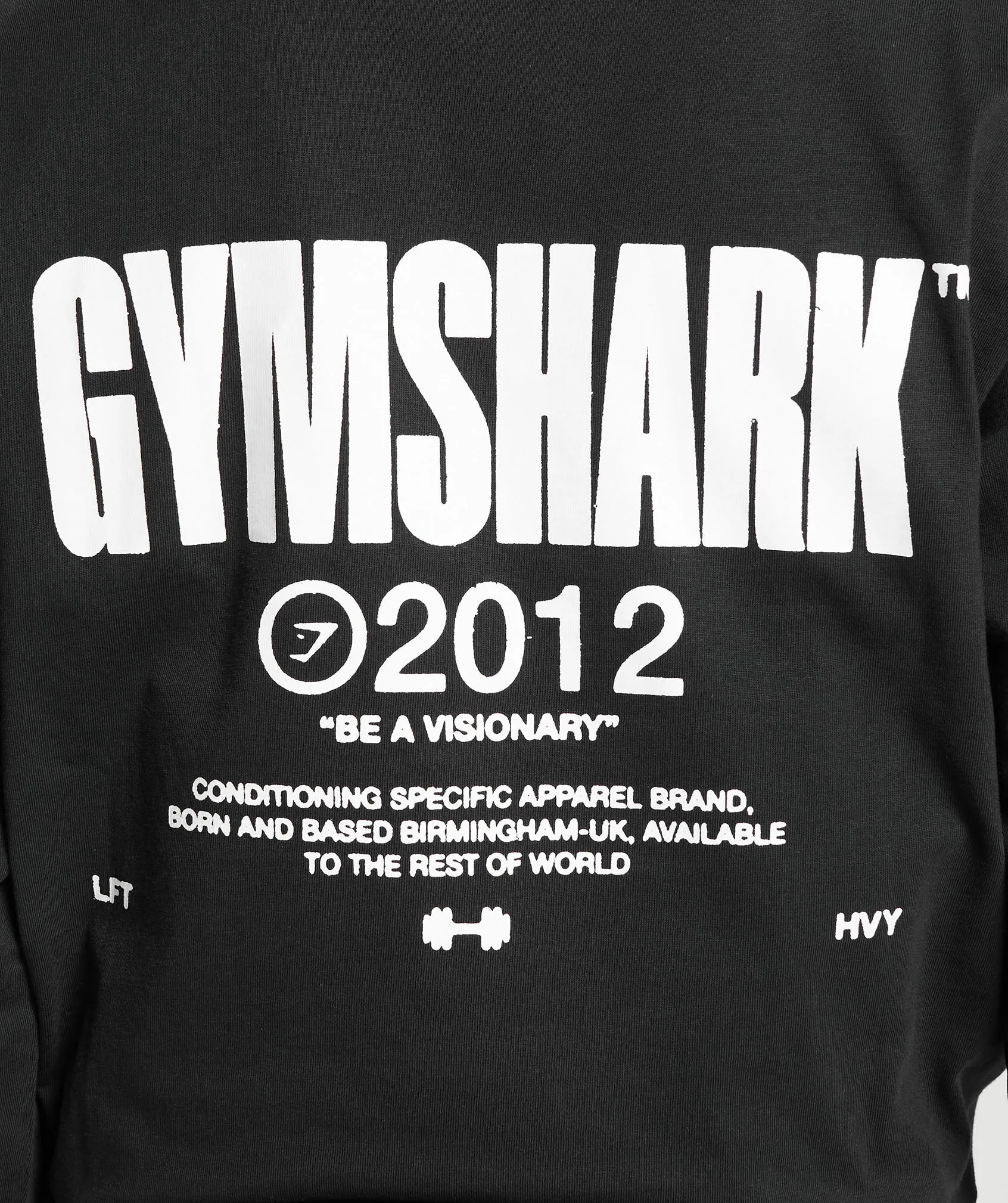 Black Gymshark Visionary Long-Sleeve Workout Top