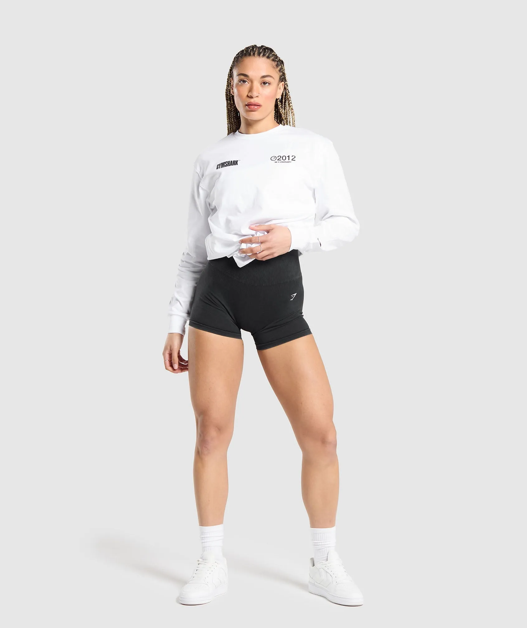 Gymshark Be a Visionary Long Sleeve Top - White