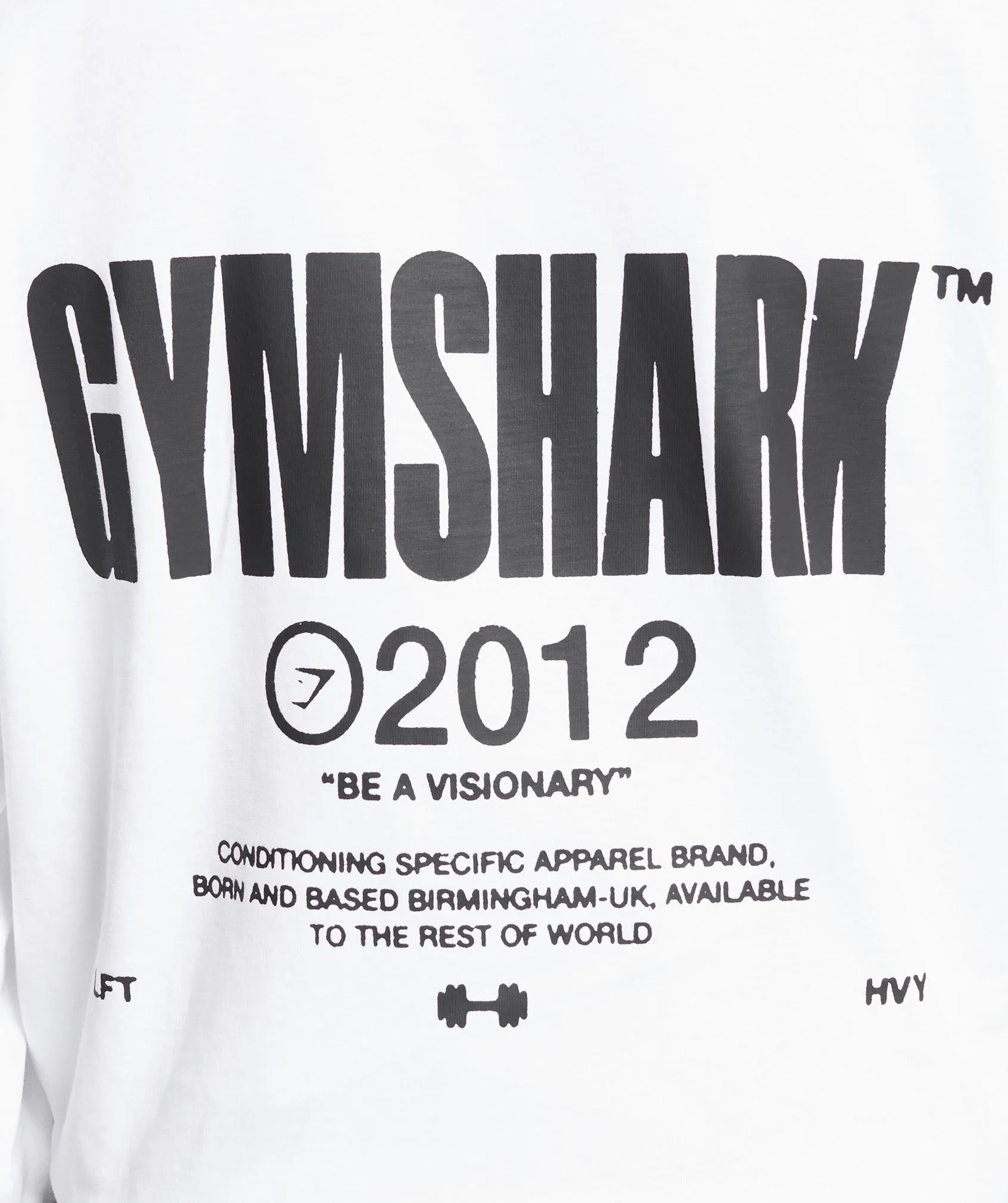 Gymshark Be a Visionary Long Sleeve Top - White