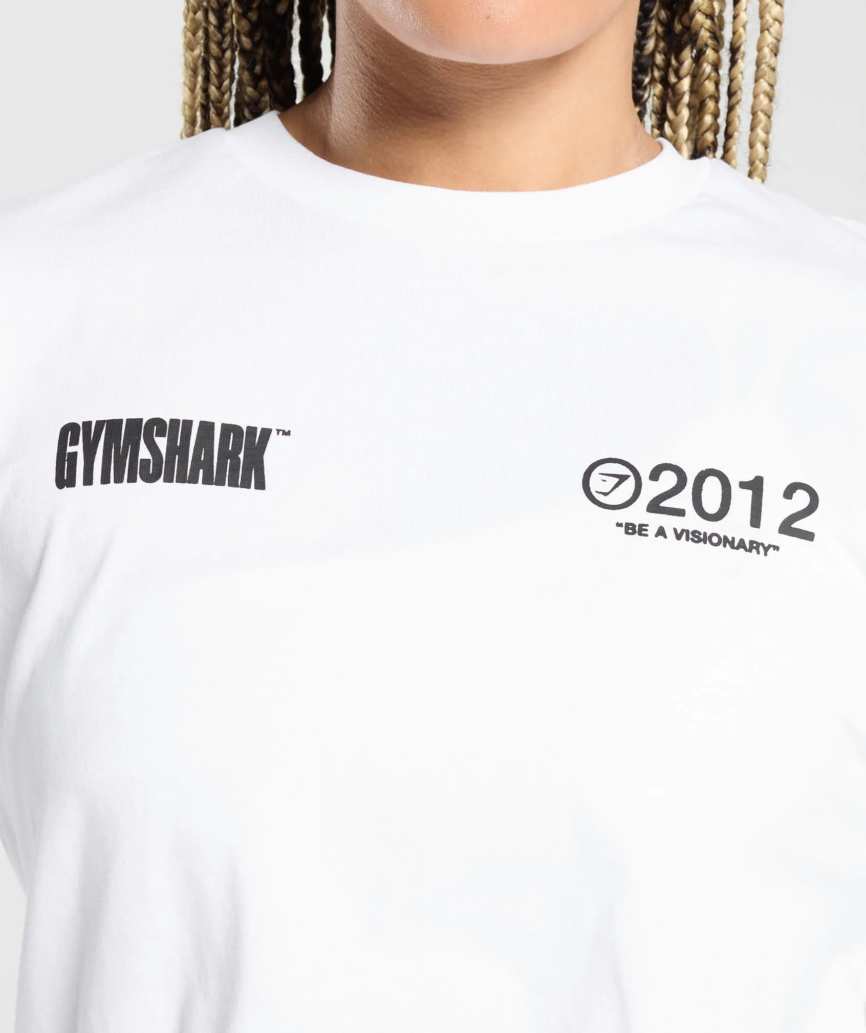 Gymshark Be a Visionary Long Sleeve Top - White