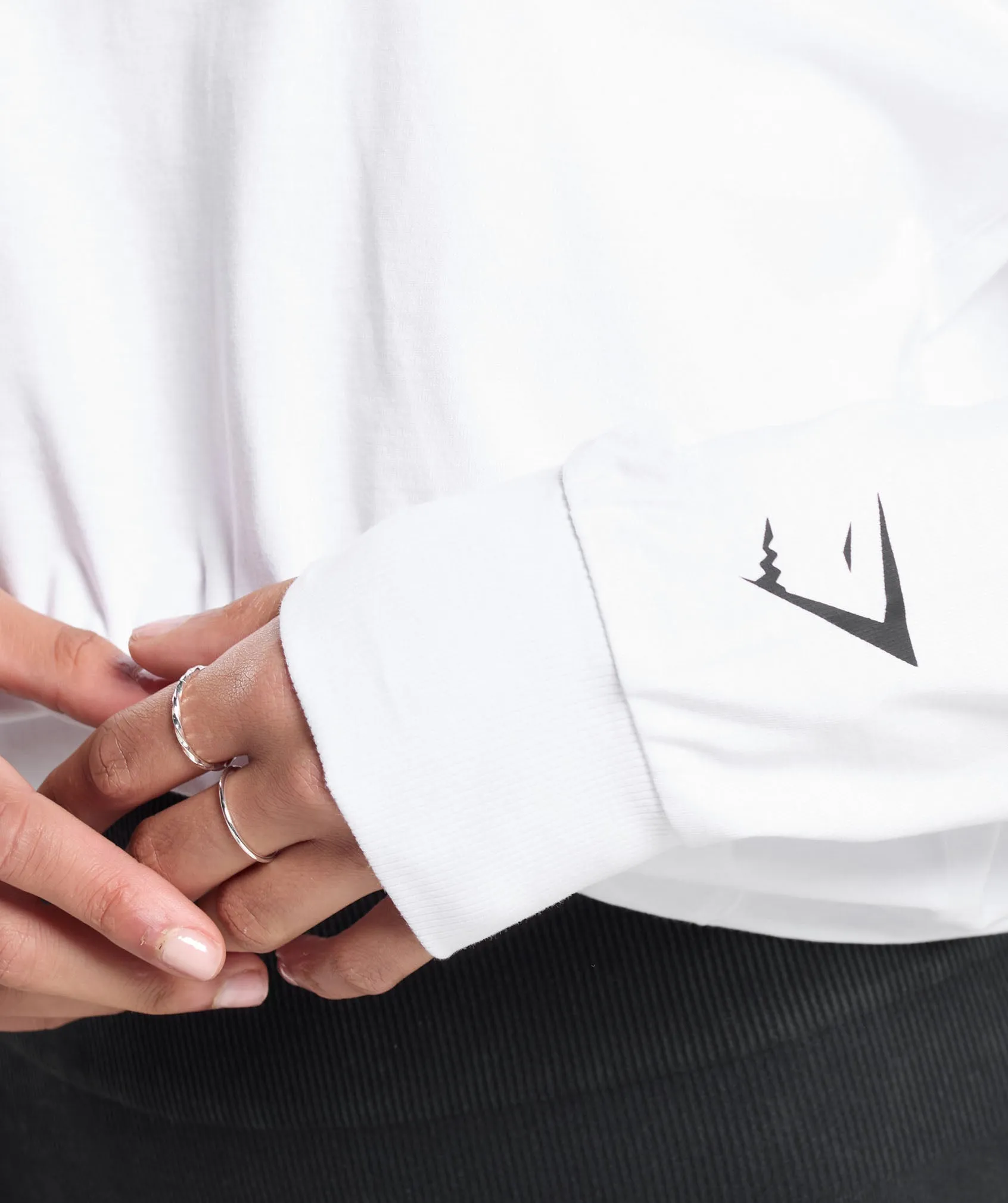 Gymshark Be a Visionary Long Sleeve Top - White