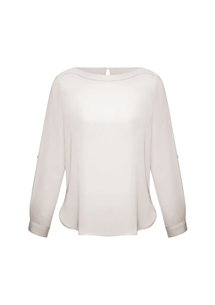 Ladies Madison Boatneck Blouse