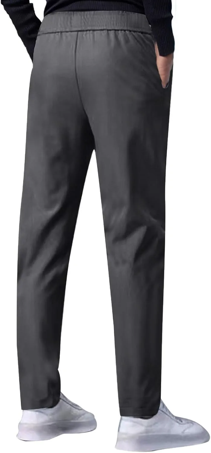 Mens Casual Pants - Unisex Ultra Stretch Quick Drying Pants Plus Size Breathable Hiking Pant Golf Travel Summer Pant