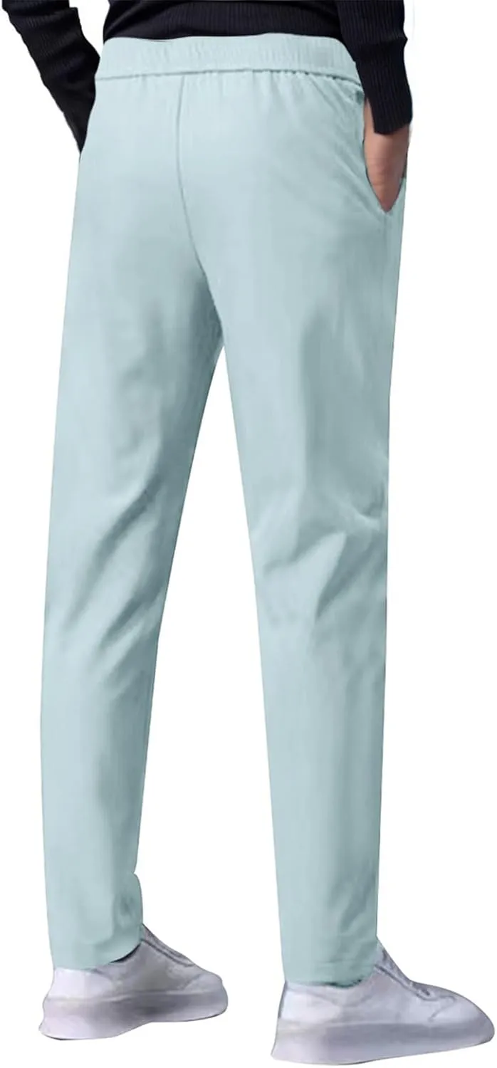 Mens Casual Pants - Unisex Ultra Stretch Quick Drying Pants Plus Size Breathable Hiking Pant Golf Travel Summer Pant