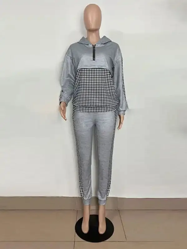Printed Long-Sleeved Trousers Set High-Quality Sweater Set