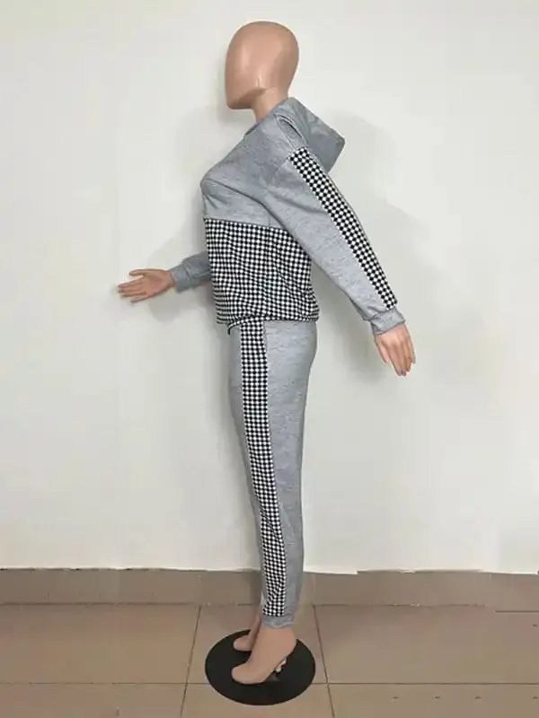 Printed Long-Sleeved Trousers Set High-Quality Sweater Set