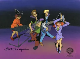 Scooby-Doo and The Witch's Ghost Original Production Cel: Shaggy, Velma, Fred, and Daphne