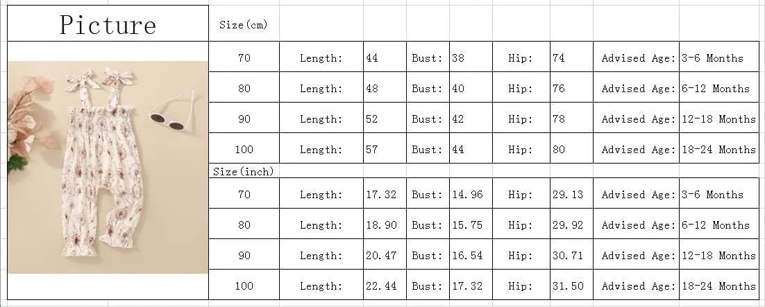 Summer One Piece Outfit Infant Baby Girl Romper Jumpsuit Pants Sleeveless Ruffle Halter Floral Bodysuit Clothes