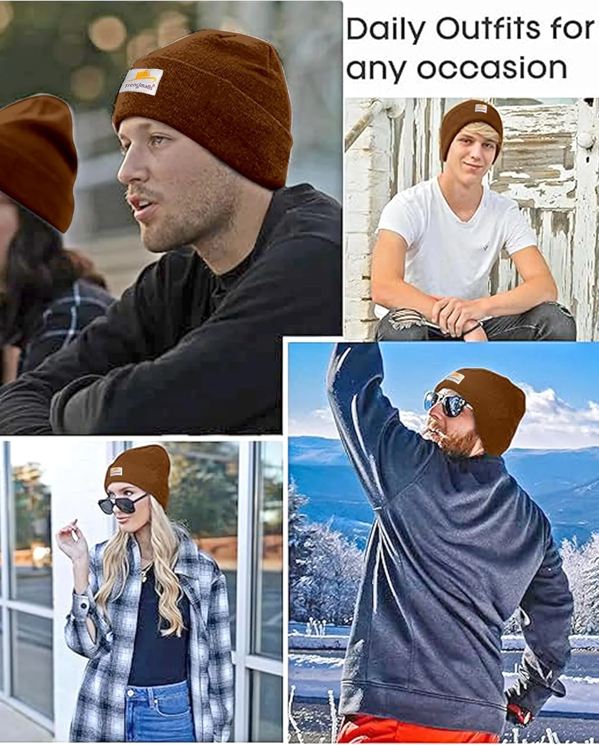TRENDMALLS Mens/Women/Kids Cap Unisex Hat Knit Cuffed Beanie