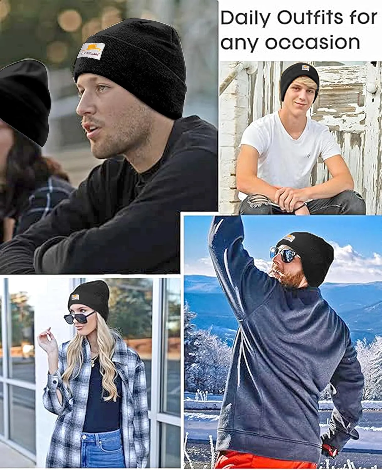 TRENDMALLS Mens/Women/Kids Cap Unisex Hat Knit Cuffed Beanie