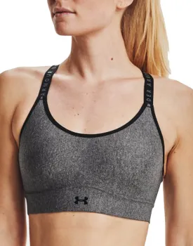 Under Armour Women UA Infinity Mid Heather Cover Sports Bra 1362948