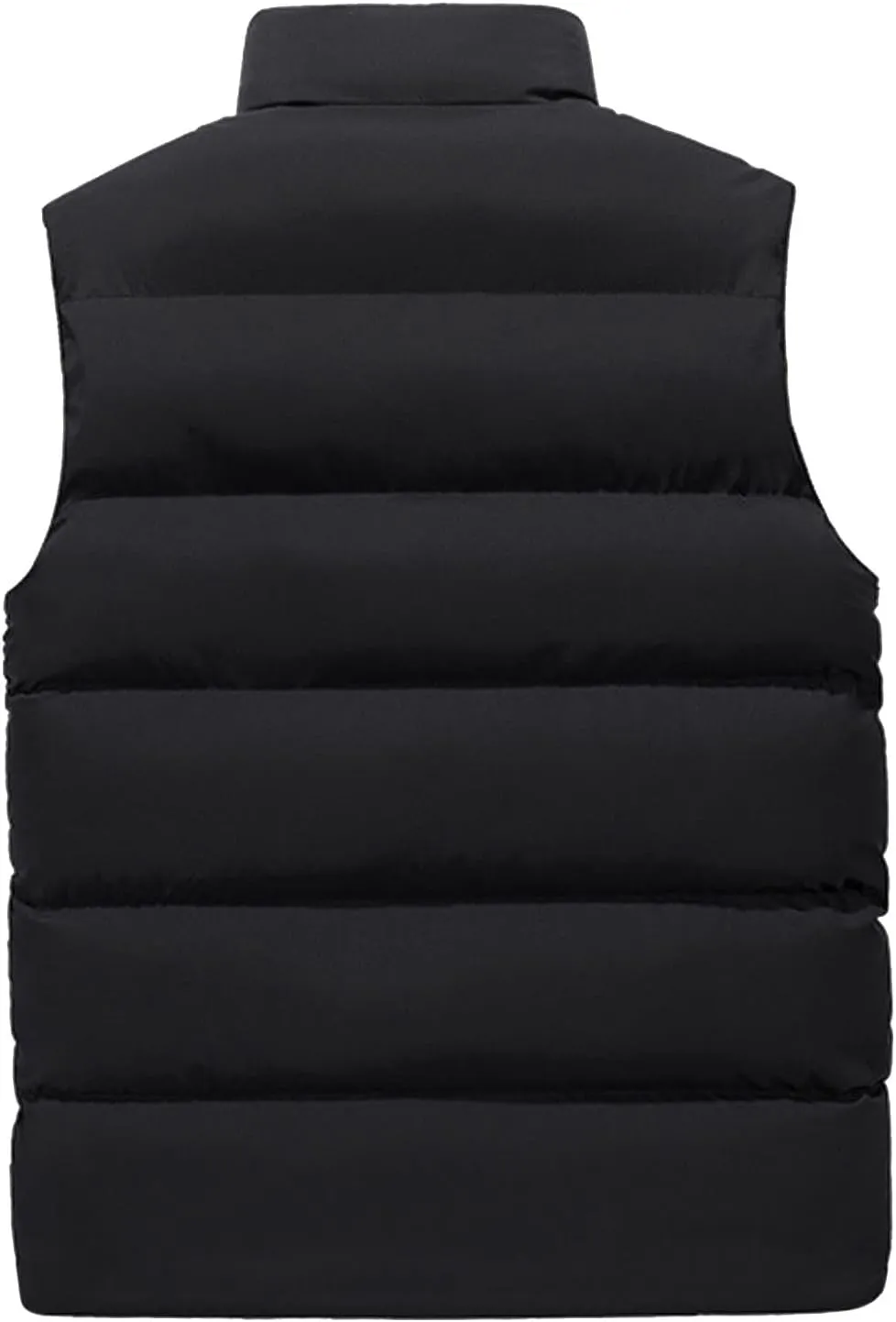 WENKOMG1 Winter Puffer Vest For Men,Lightweight Packable Ski Vest Zip Up Sleeveless Water Resistant Outerwear