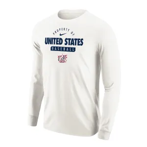 White Property of Core Cotton Long Sleeve Tee