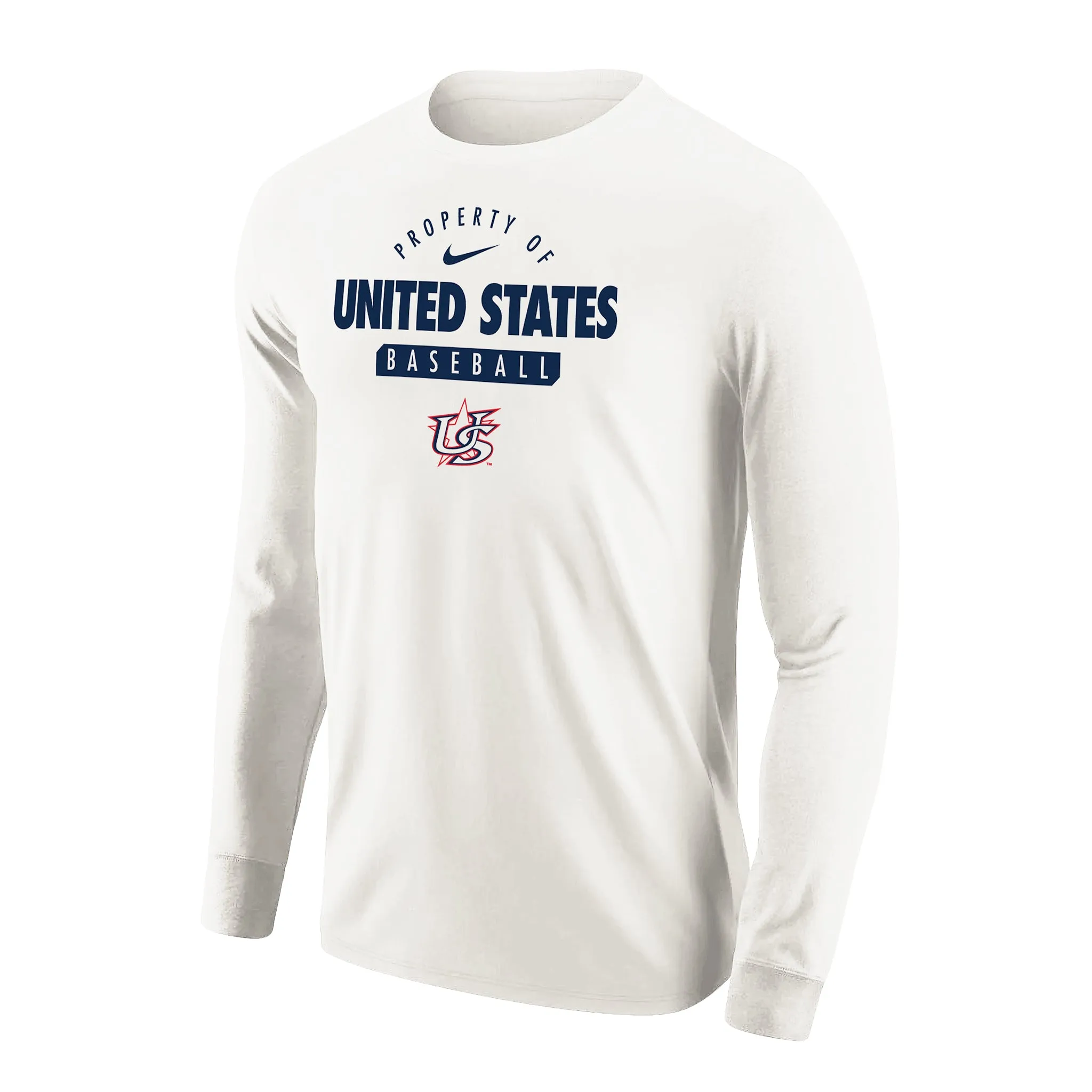 White Property of Core Cotton Long Sleeve Tee