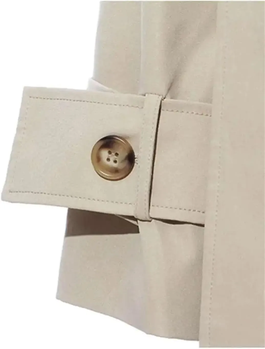 Women's Asymmetrical Lapel Long Sleeve Loose Fit Trench Windbreaker Oversized Adjustable Belted Coat