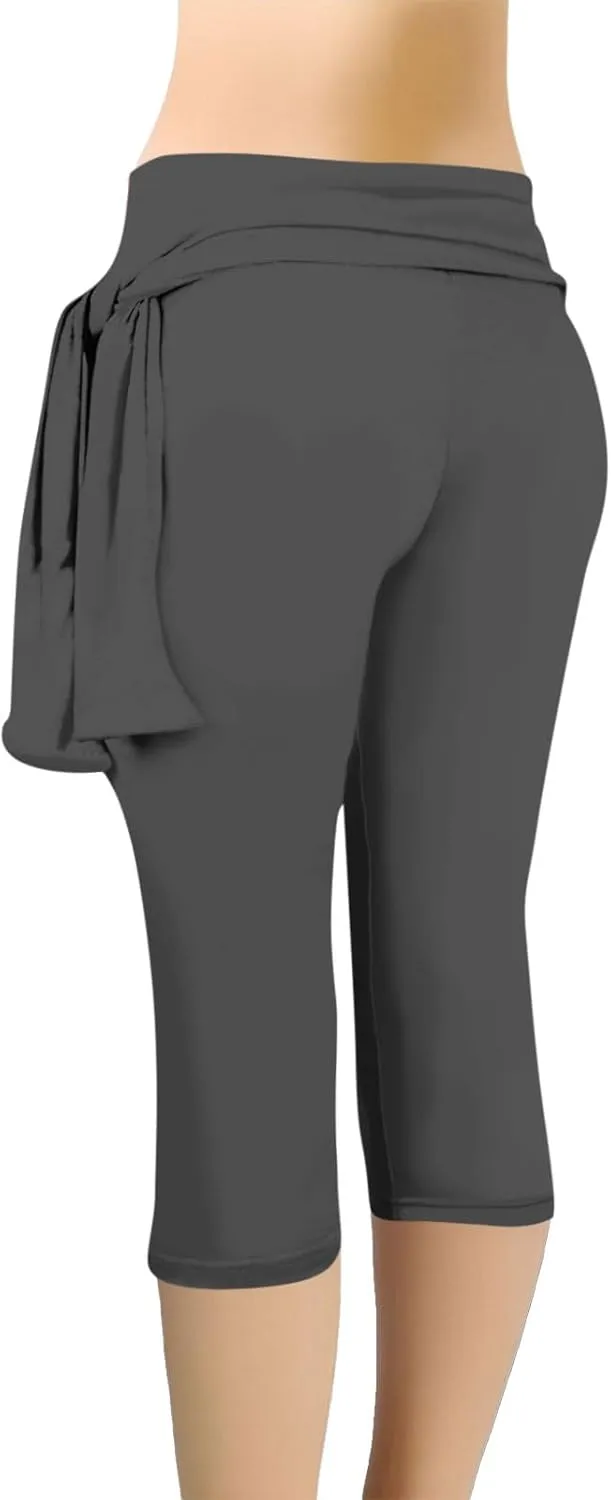 Womens Capris 2025 Summer Dressy Cropped High Waist Yoga Pants Comfortable Stretchy Workout Outfits